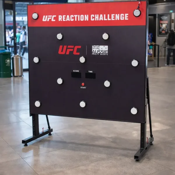 UFC Reaction Challenge Batak game set up at public activation area