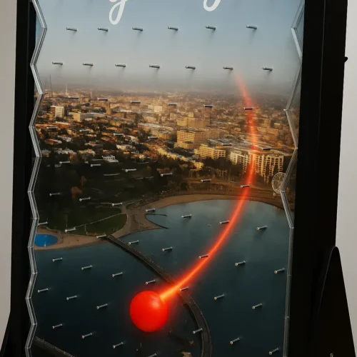 Crowd gathered around a Prize Drop Plinko machine at a live event