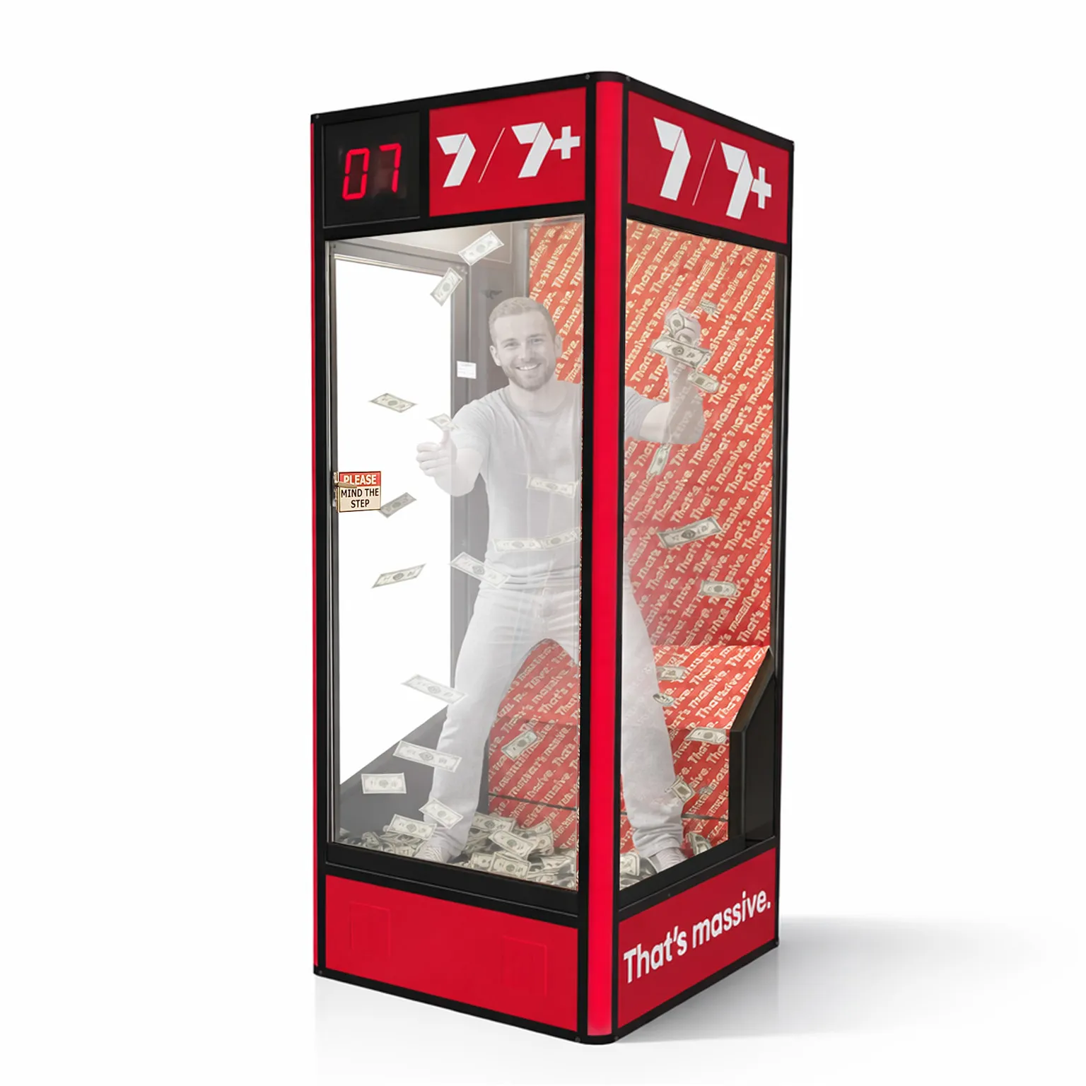 Cash grab booth hire available for events