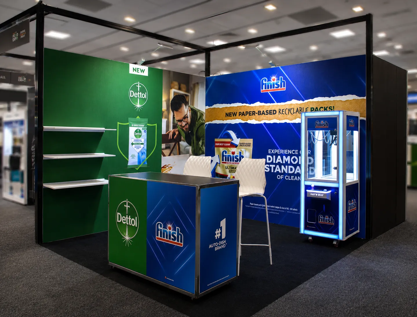 Finish branded claw machine activation at Metcash Food Expo 2026
