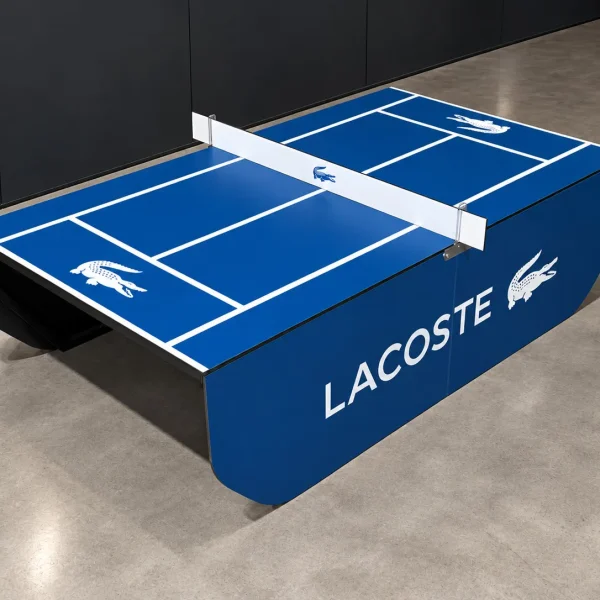 Custom Lacoste designer table tennis table